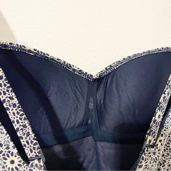 Niptuck Nautical Navy Twist Front One Piece Swimsuit Size US 8 - Picture 9 of 11